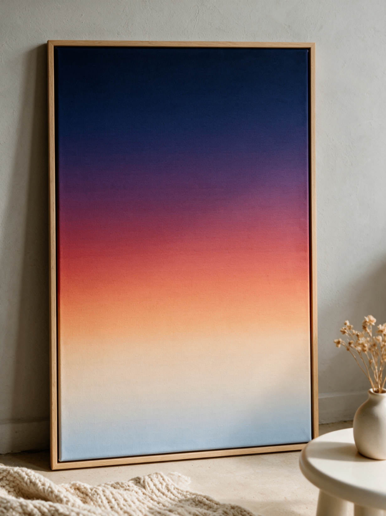 Customer canvas hanging in a home — Copenhagen
